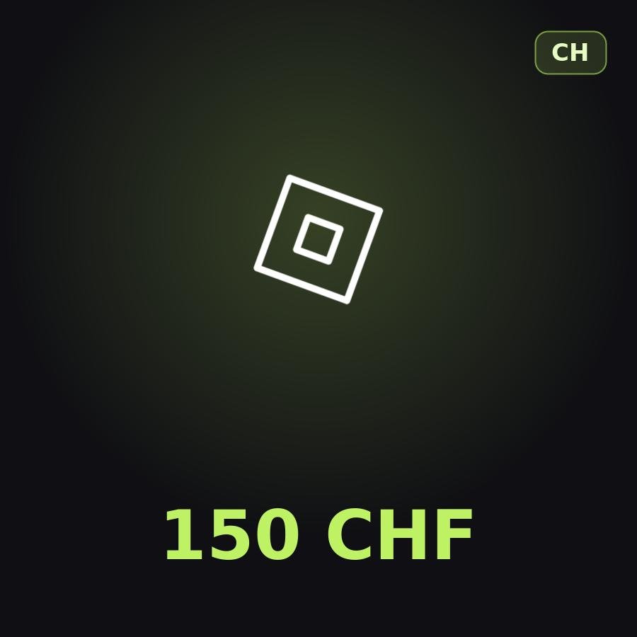 Подарочная карта Roblox 150 CHF (Швейцария)