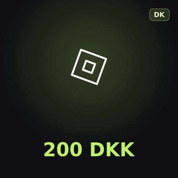Подарочная карта Roblox 200 DKK (Дания)