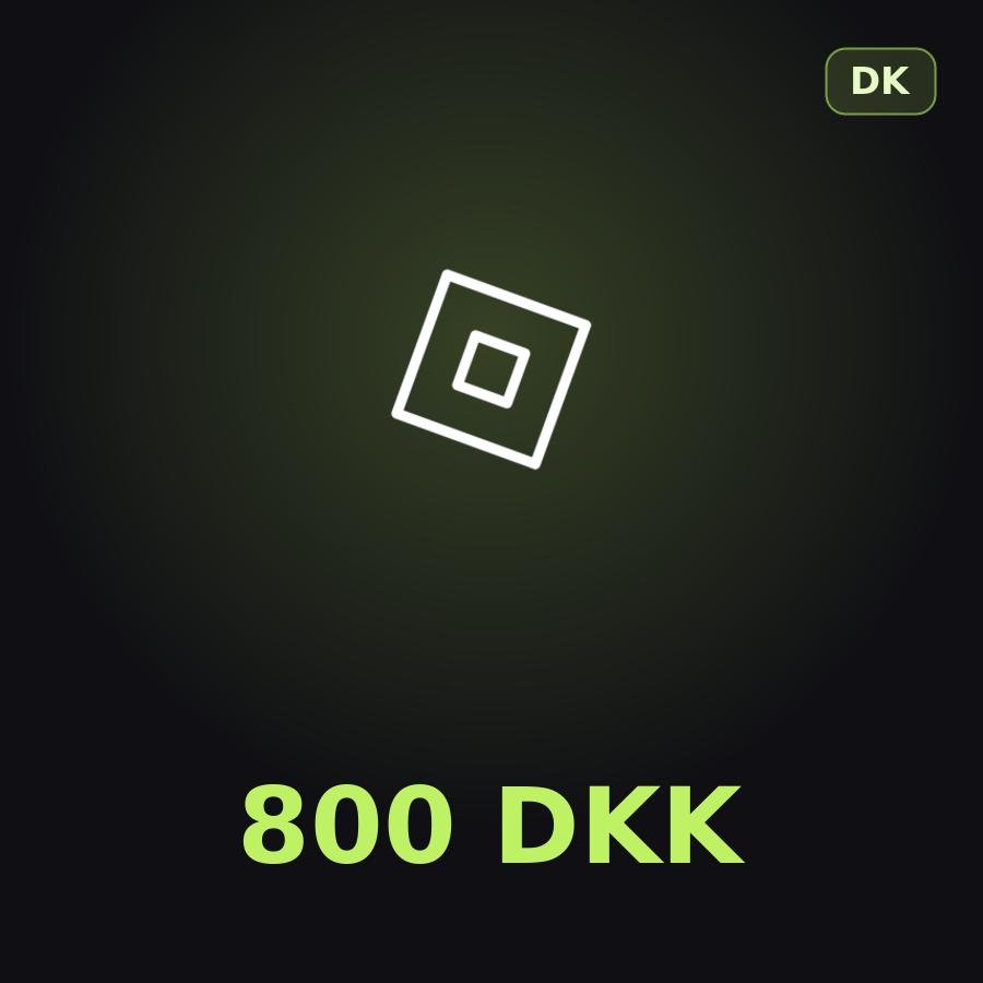 Подарочная карта Roblox 800 DKK (Дания)