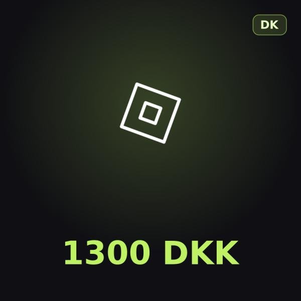 Подарочная карта Roblox 1300 DKK (Дания)
