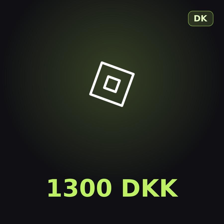 Подарочная карта Roblox 1300 DKK (Дания)