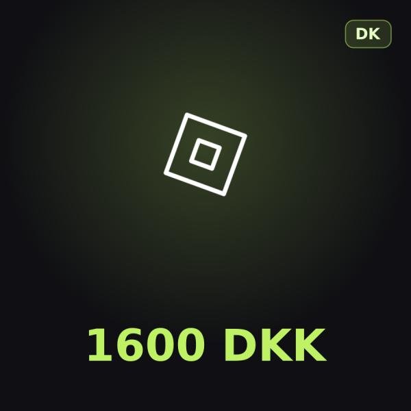 Подарочная карта Roblox 1600 DKK (Дания)