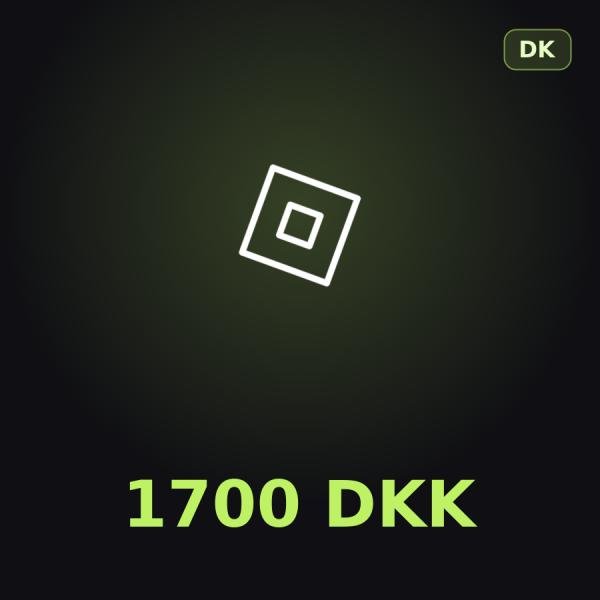 Подарочная карта Roblox 1700 DKK (Дания)