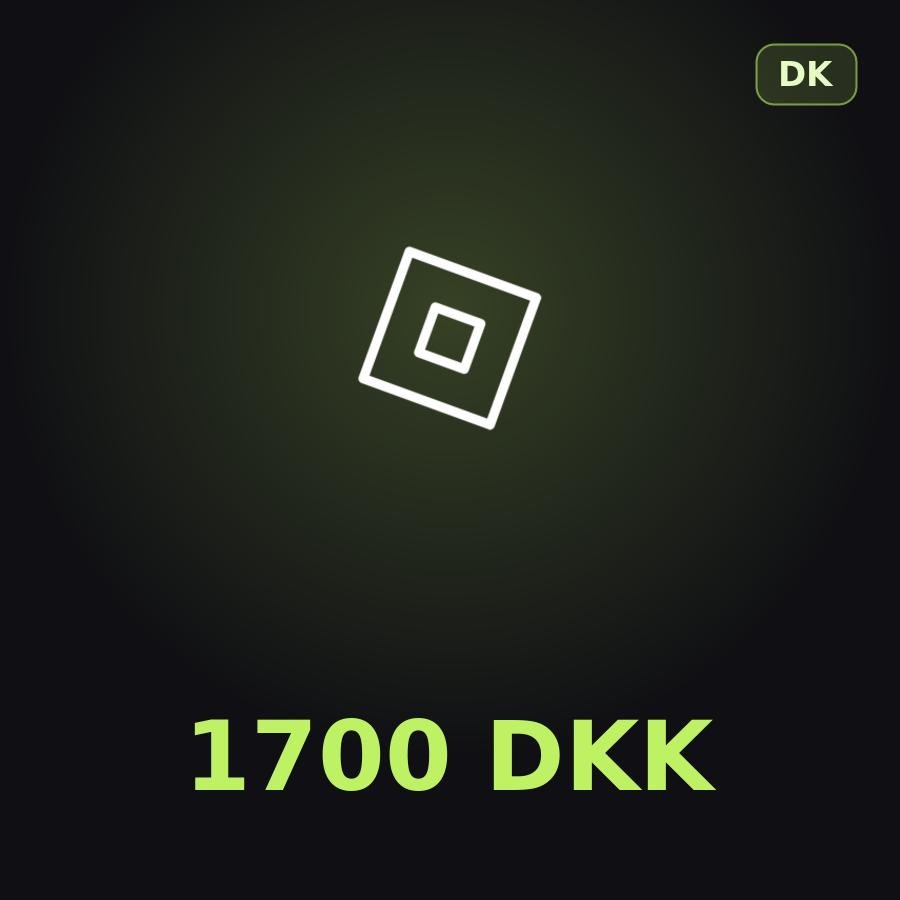 Подарочная карта Roblox 1700 DKK (Дания)