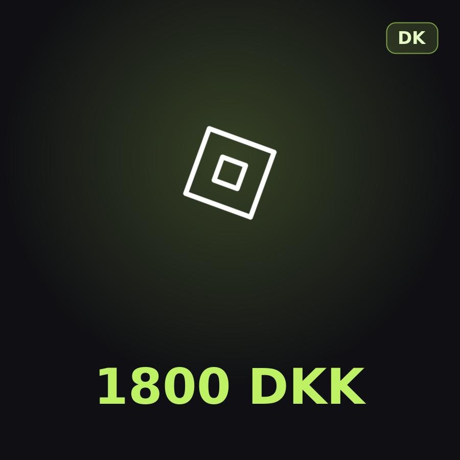 Подарочная карта Roblox 1800 DKK (Дания)