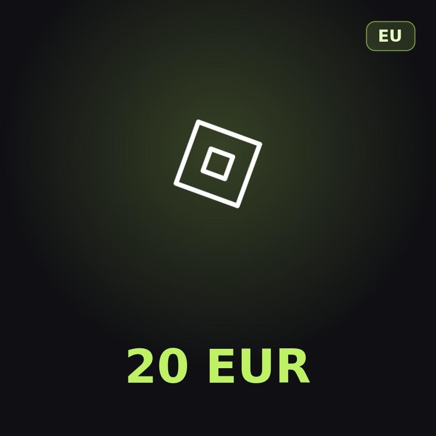 Подарочная карта Roblox 20 EUR (Европа)