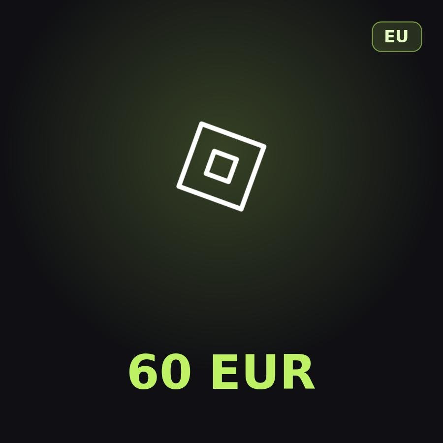 Подарочная карта Roblox 60 EUR (Европа)
