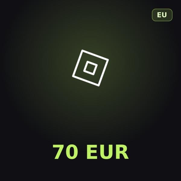 Подарочная карта Roblox 70 EUR (Европа)