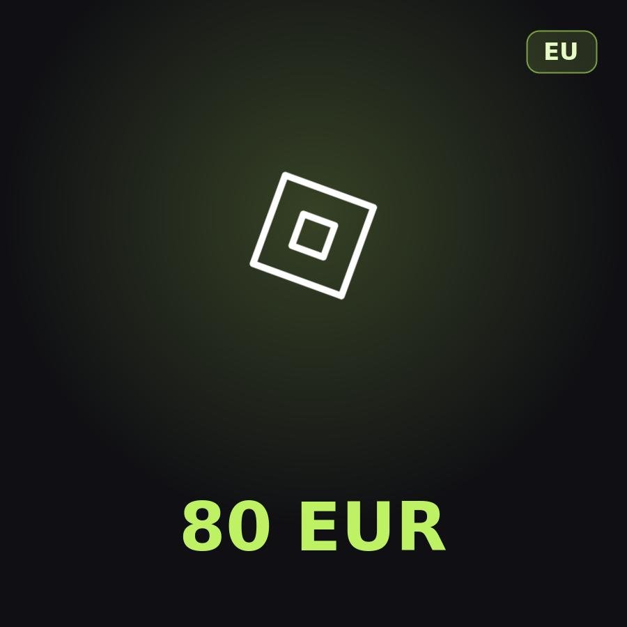 Подарочная карта Roblox 80 EUR (Европа)