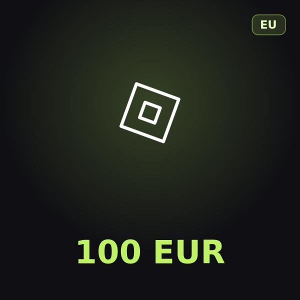Подарочная карта Roblox 100 EUR (Европа)
