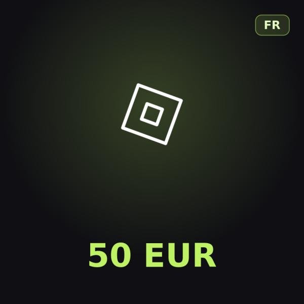 Подарочная карта Roblox 50 EUR (Франция)