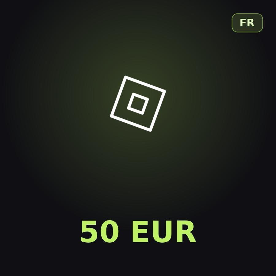Подарочная карта Roblox 50 EUR (Франция)