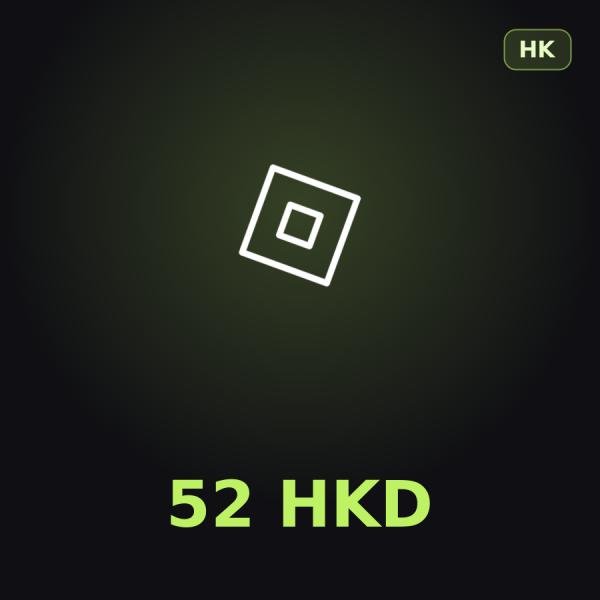 Подарочная карта Roblox 52 HKD (Гонконг)