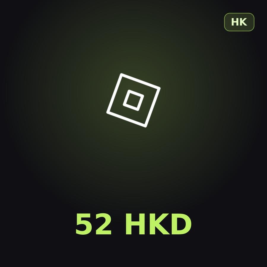 Подарочная карта Roblox 52 HKD (Гонконг)