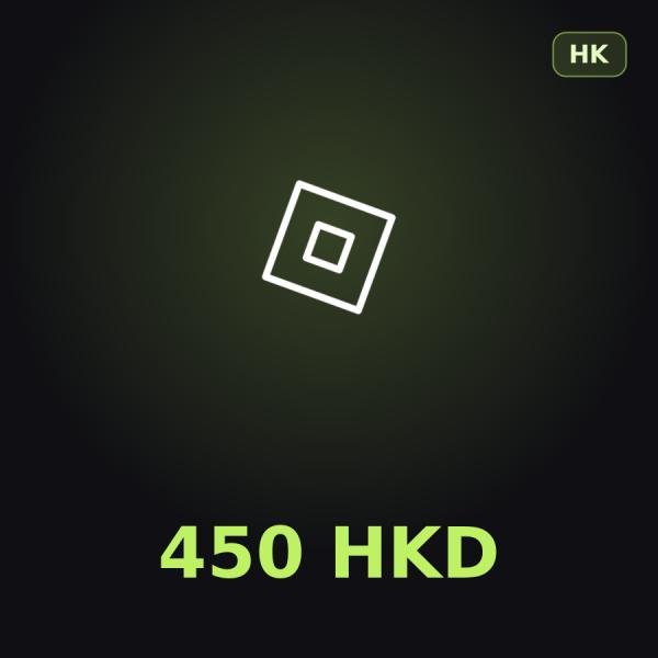 Подарочная карта Roblox 450 HKD (Гонконг)