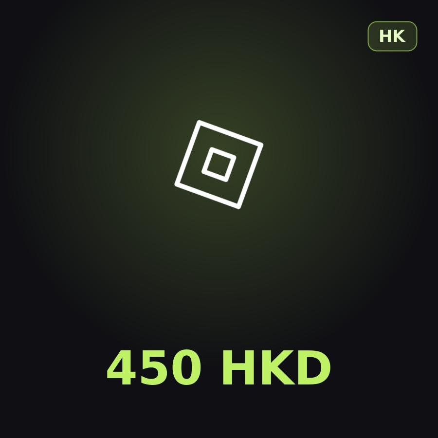 Подарочная карта Roblox 450 HKD (Гонконг)