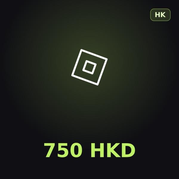 Подарочная карта Roblox 750 HKD (Гонконг)