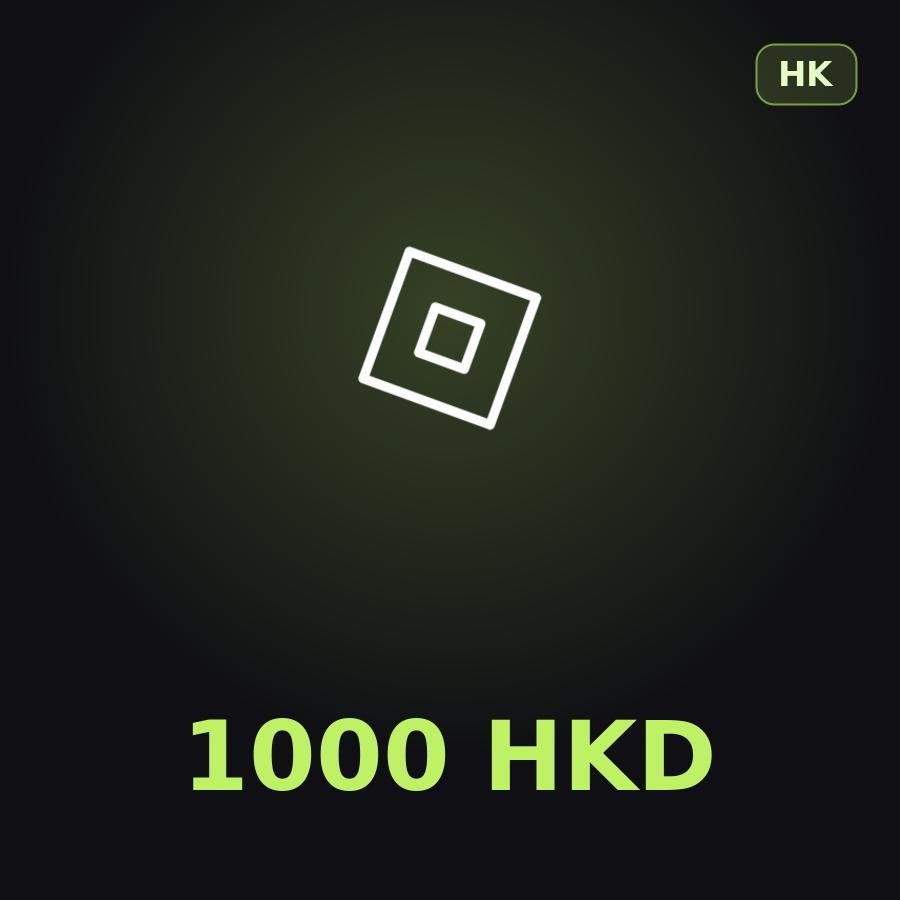 Подарочная карта Roblox 1000 HKD (Гонконг)