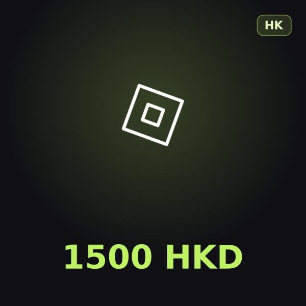 Подарочная карта Roblox 1500 HKD (Гонконг)