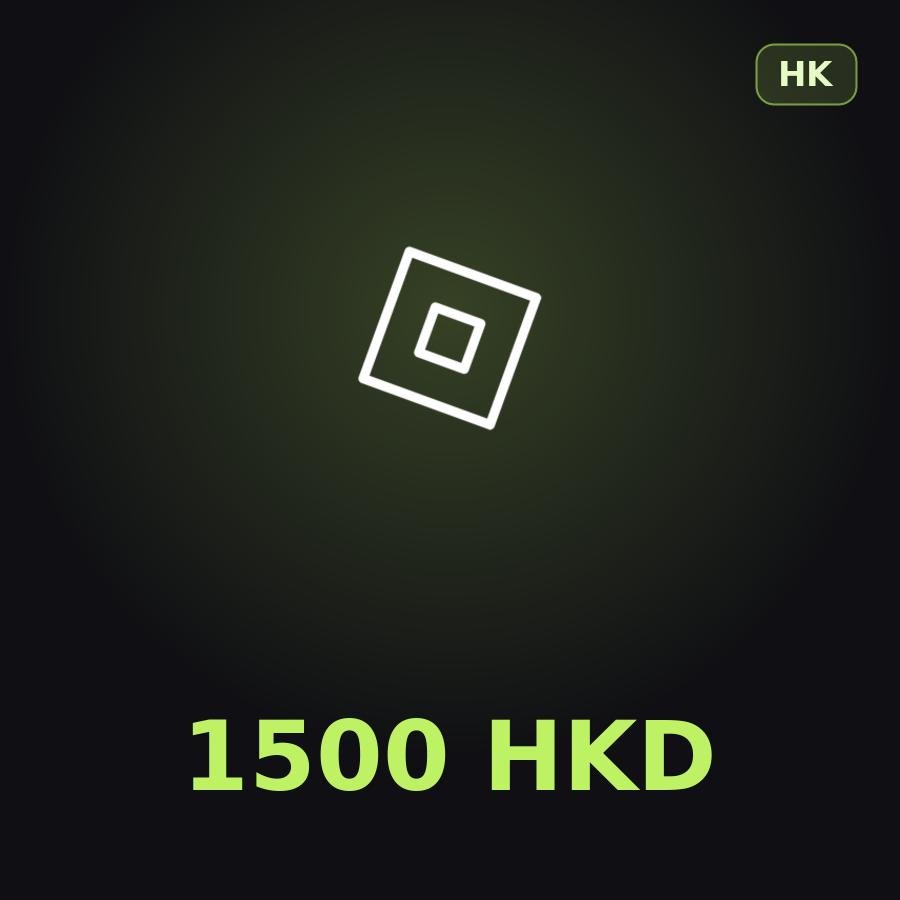 Подарочная карта Roblox 1500 HKD (Гонконг)