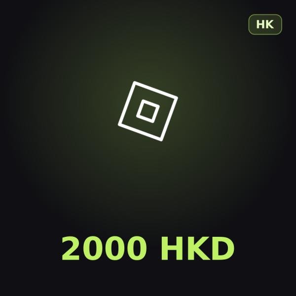 Подарочная карта Roblox 2000 HKD (Гонконг)
