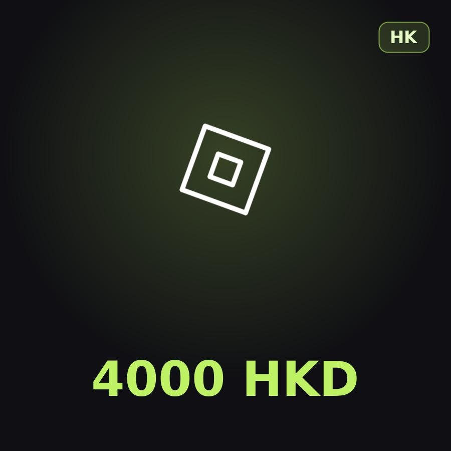 Подарочная карта Roblox 4000 HKD (Гонконг)