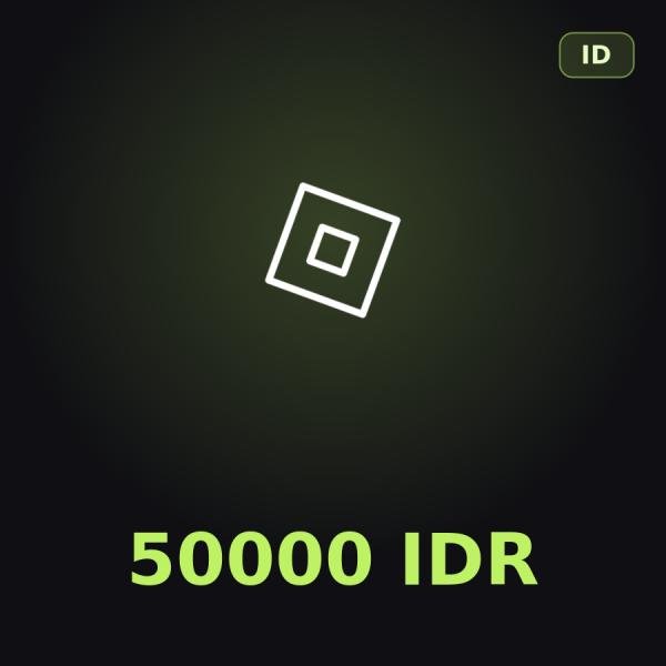 Подарочная карта Roblox 50000 IDR (Индонезия)