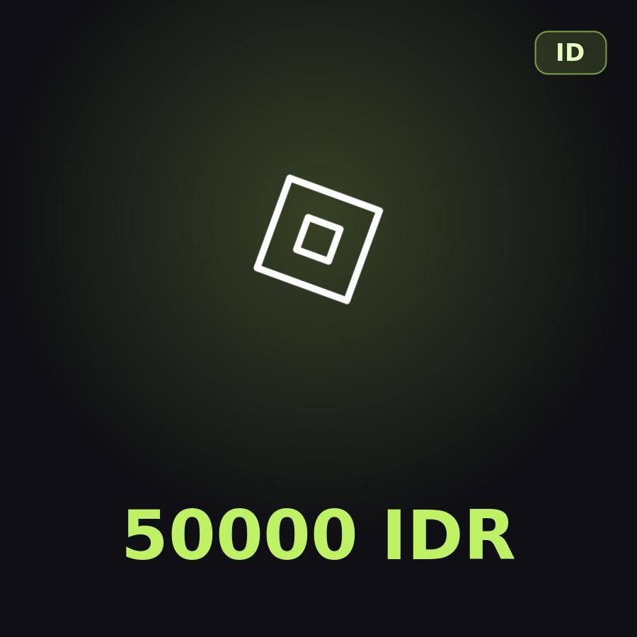 Подарочная карта Roblox 50000 IDR (Индонезия)