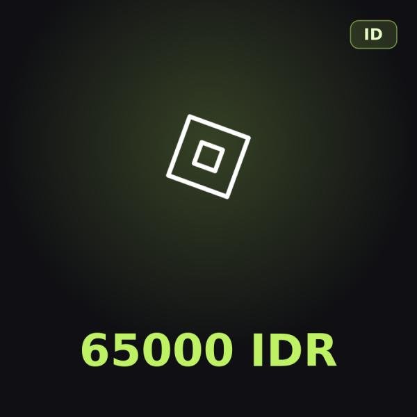 Подарочная карта Roblox 65000 IDR (Индонезия)