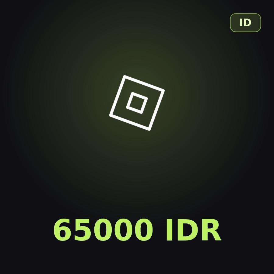 Подарочная карта Roblox 65000 IDR (Индонезия)