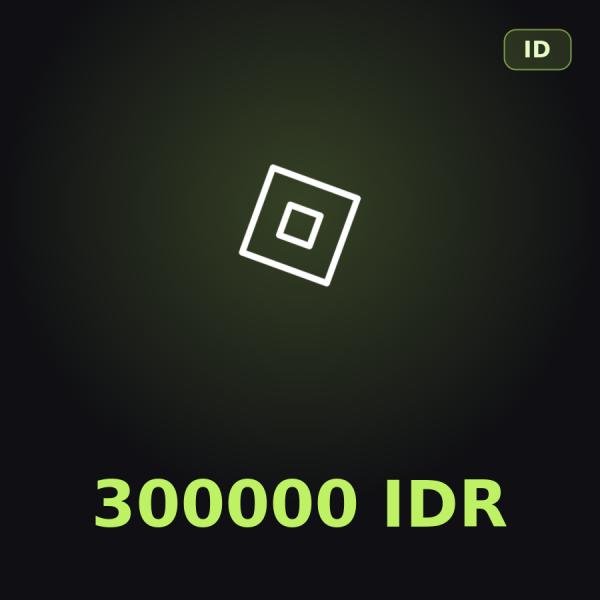 Подарочная карта Roblox 300000 IDR (Индонезия)