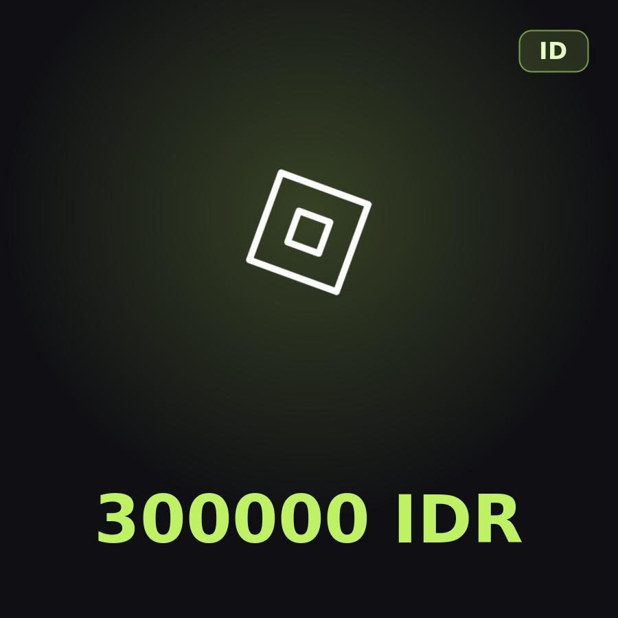 Подарочная карта Roblox 300000 IDR (Индонезия)
