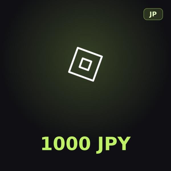 Подарочная карта Roblox 1000 JPY (Япония)