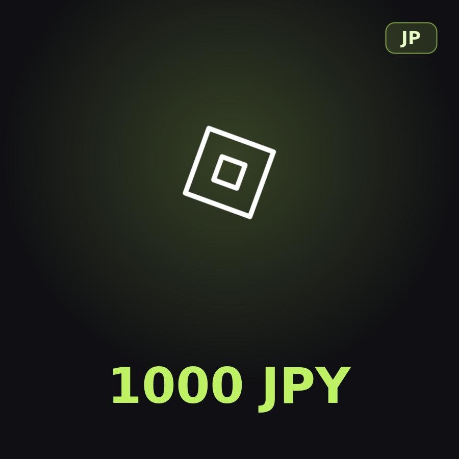 Подарочная карта Roblox 1000 JPY (Япония)