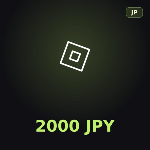 Подарочная карта Roblox 2000 JPY (Япония)