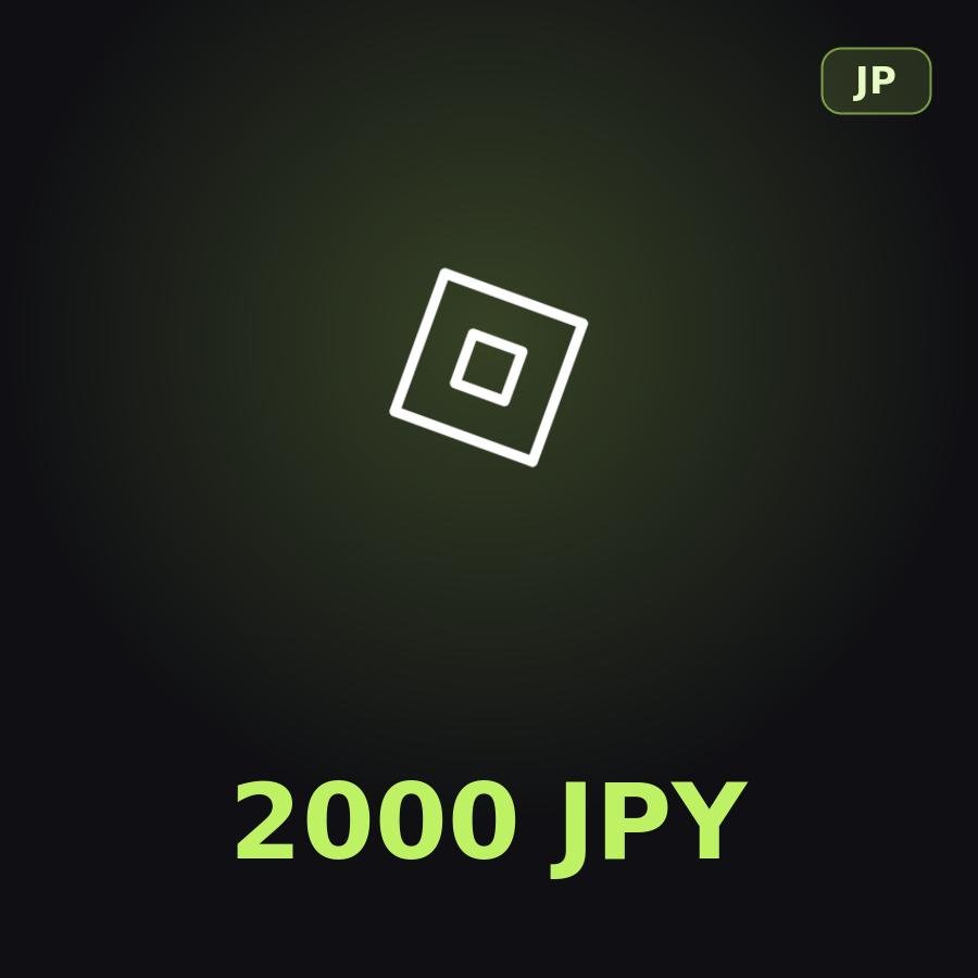 Подарочная карта Roblox 2000 JPY (Япония)