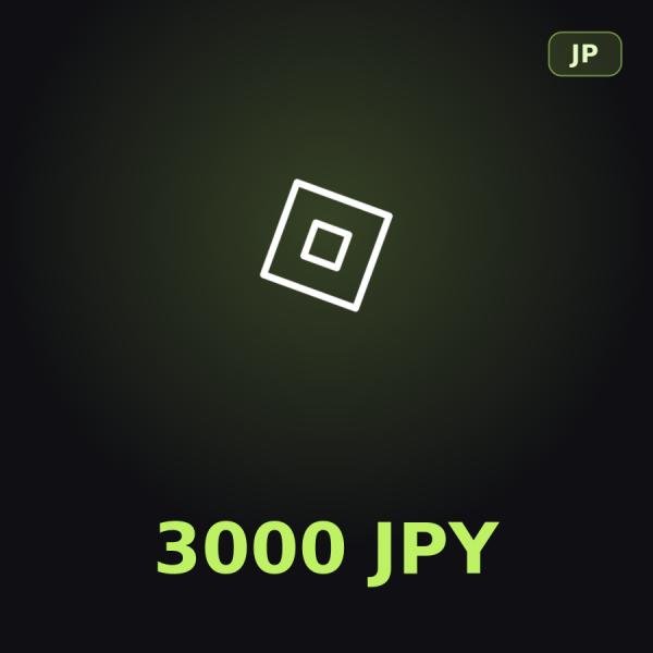 Подарочная карта Roblox 3000 JPY (Япония)