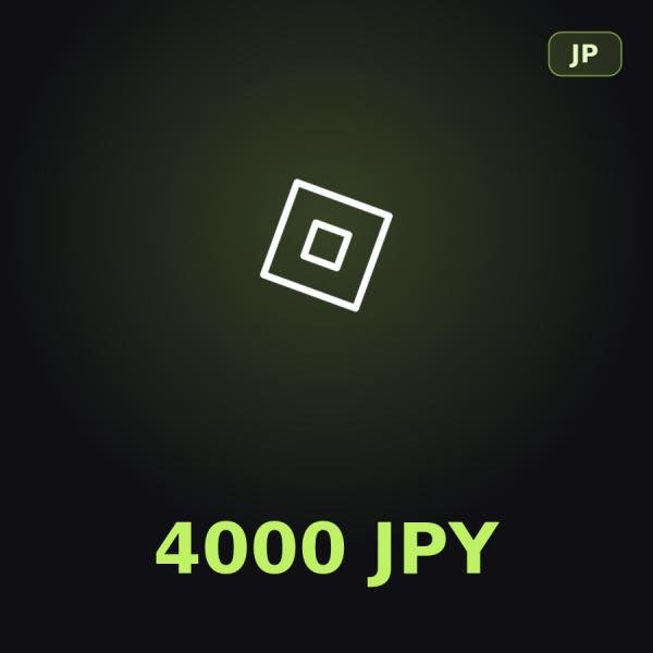 Подарочная карта Roblox 4000 JPY (Япония)