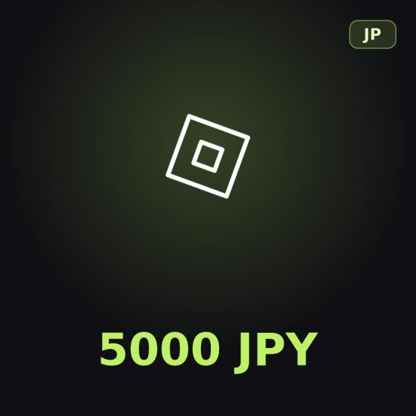 Подарочная карта Roblox 5000 JPY (Япония)