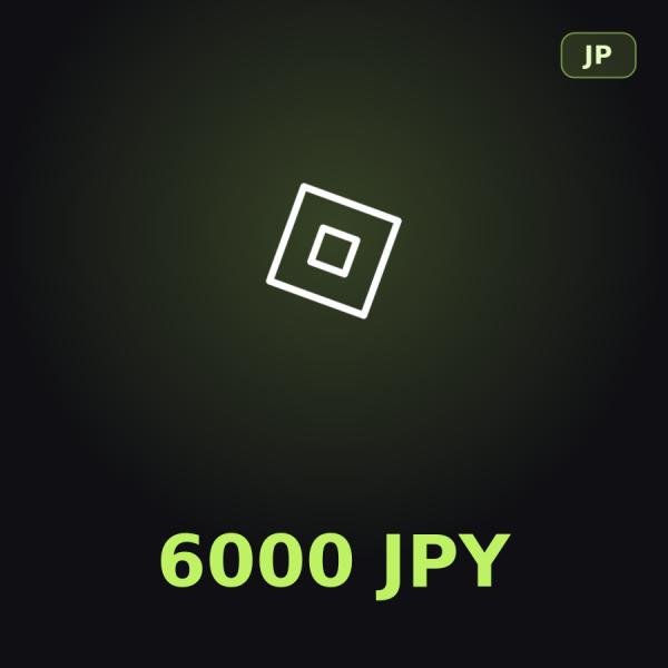 Подарочная карта Roblox 6000 JPY (Япония)