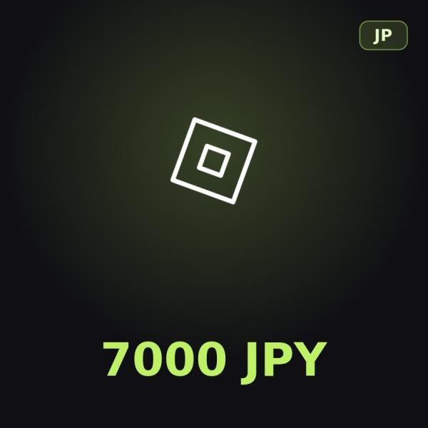 Подарочная карта Roblox 7000 JPY (Япония)