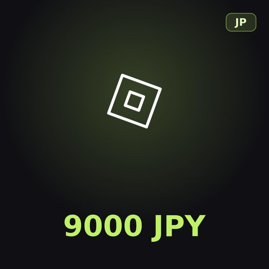 Подарочная карта Roblox 9000 JPY (Япония)