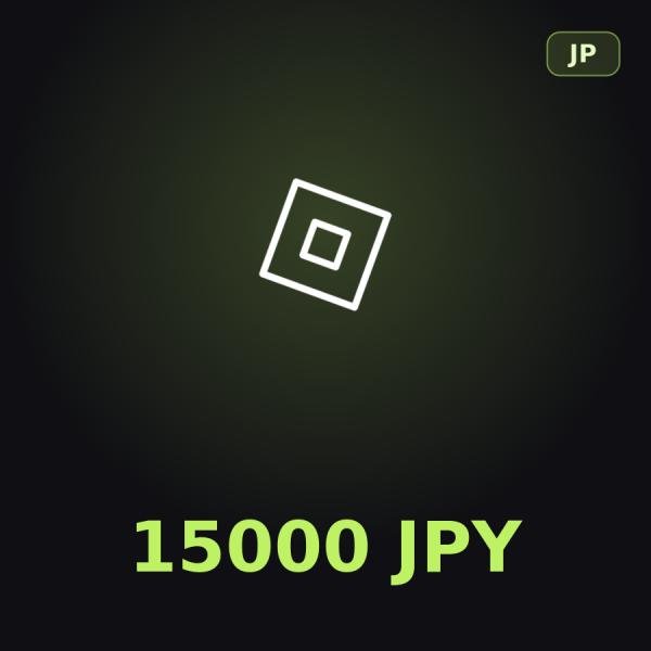 Подарочная карта Roblox 15000 JPY (Япония)