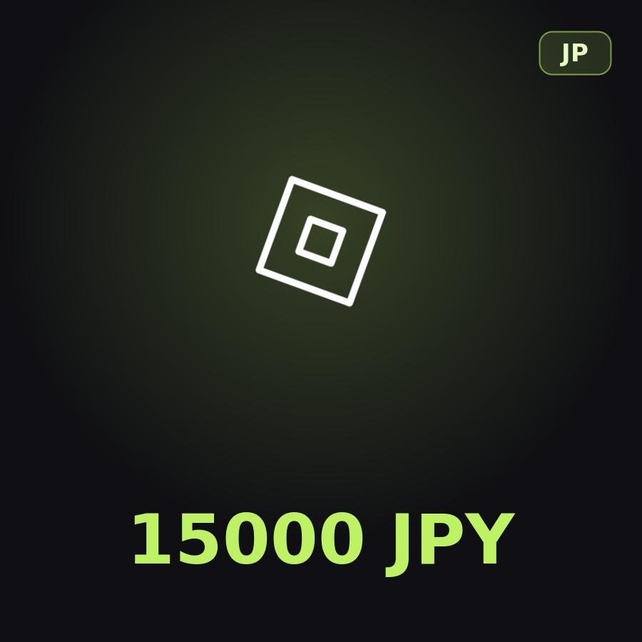 Подарочная карта Roblox 15000 JPY (Япония)