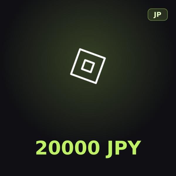 Подарочная карта Roblox 20000 JPY (Япония)