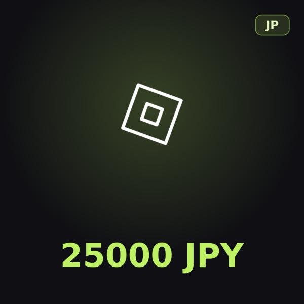 Подарочная карта Roblox 25000 JPY (Япония)