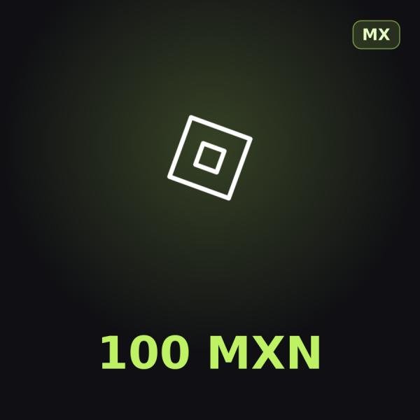 Подарочная карта Roblox 100 MXN (Мексика)