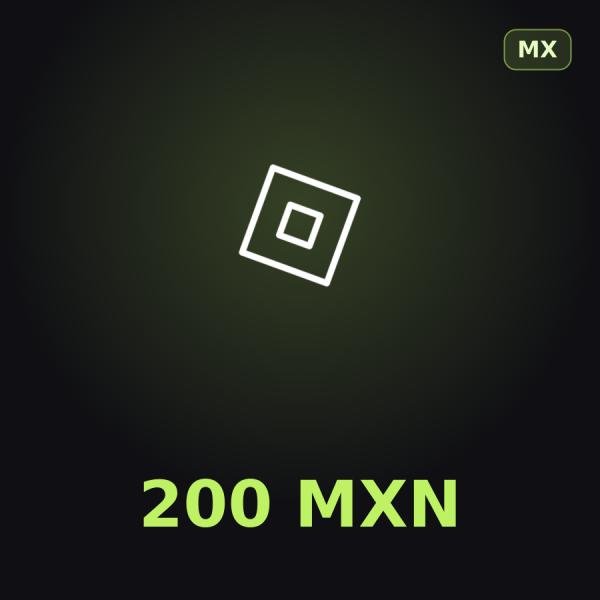 Подарочная карта Roblox 200 MXN (Мексика)