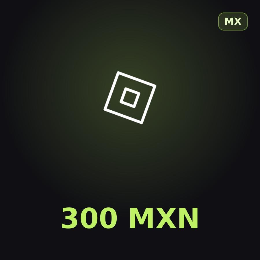 Подарочная карта Roblox 300 MXN (Мексика)