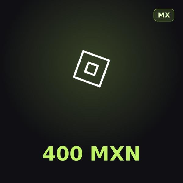 Подарочная карта Roblox 400 MXN (Мексика)